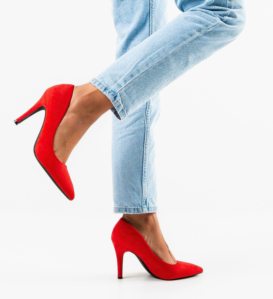 Pantofi dama Morrison cu toc rosii - Eleganță asigurată
