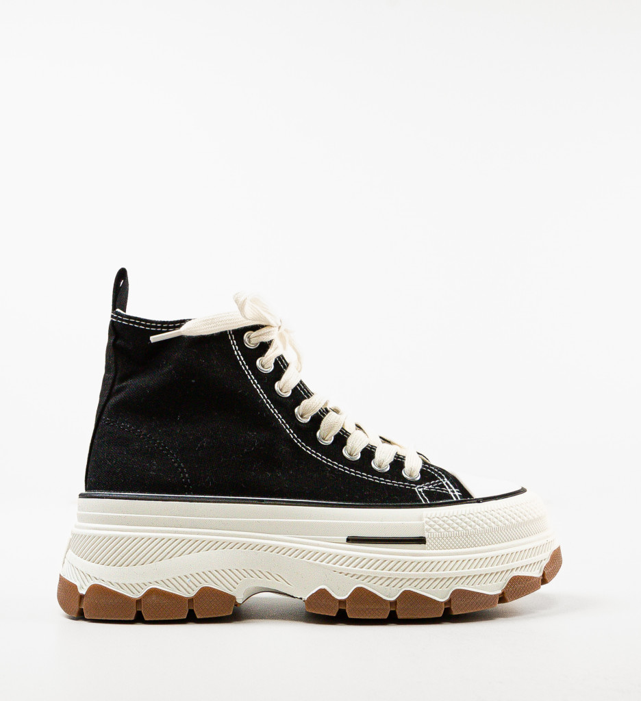 Sneakers Dama Puss Negri | Confort & Stil - imagine 4