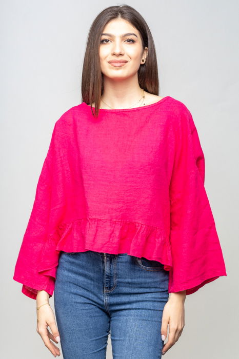 Bluza In Oversize cu Volane | Shopika