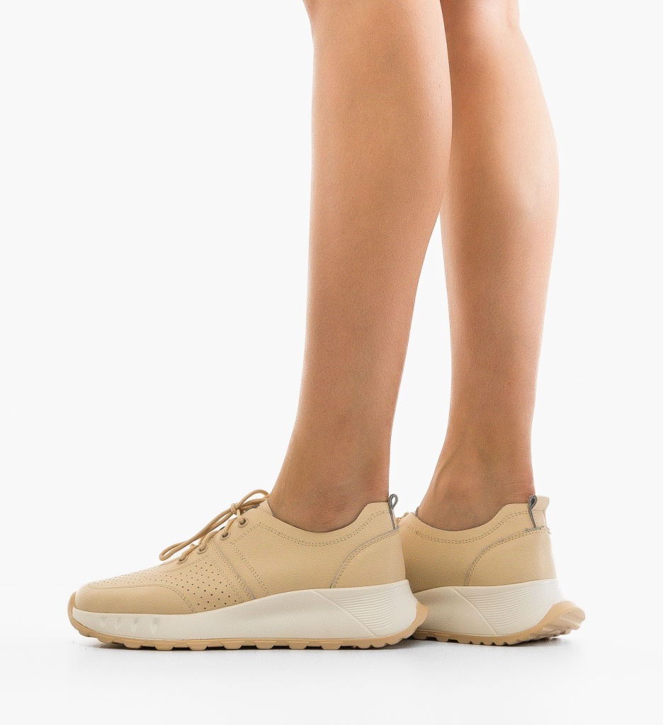 Sneakers Horazia Bej - Confort și Stil Urban - imagine 2