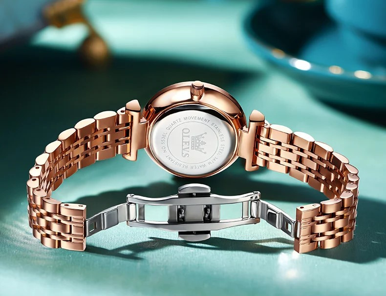 Olevs CS1646 - Ceas Elegant Rose Gold - imagine 2