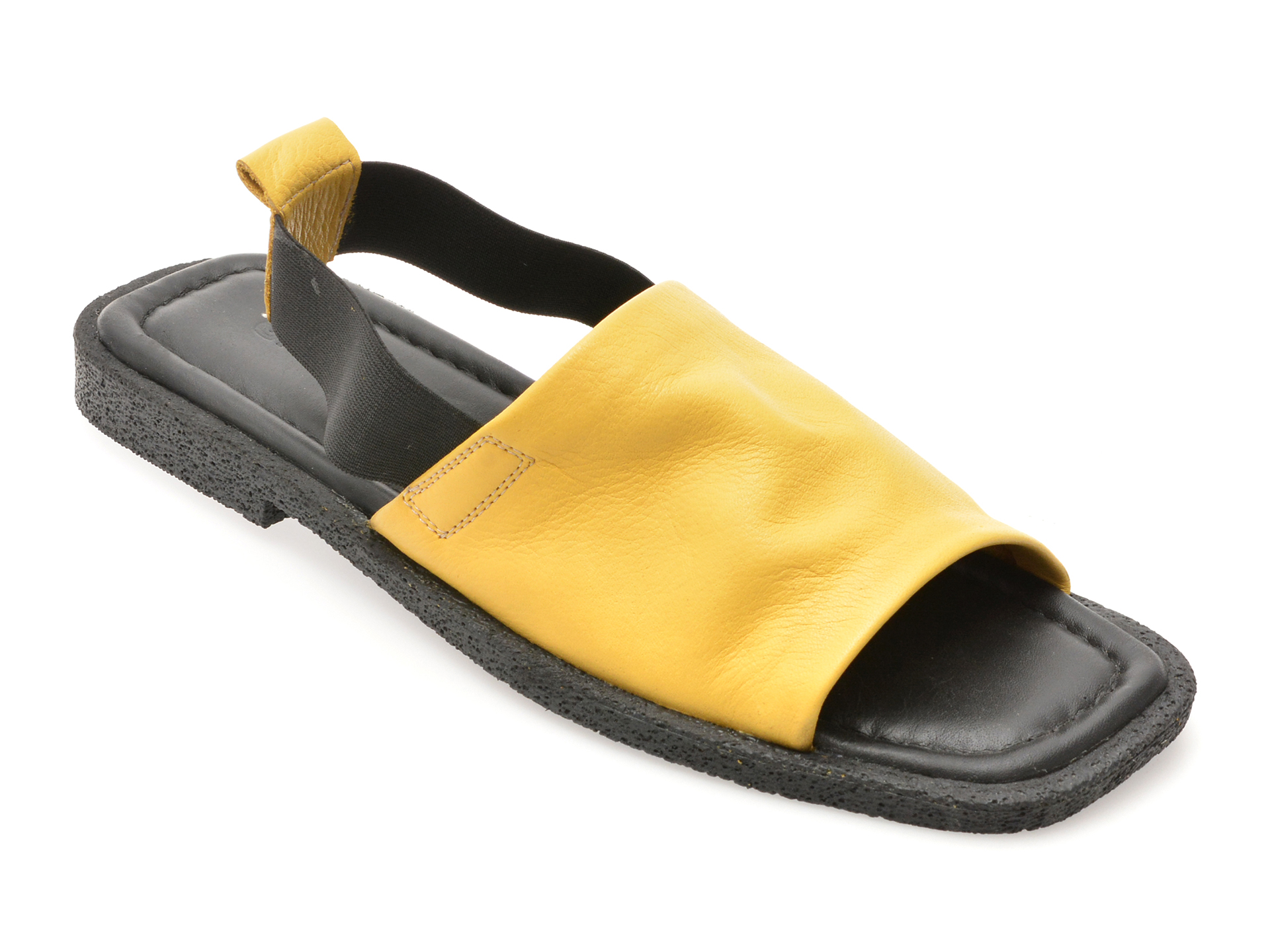 Sandale GRYXX galbene din piele naturală