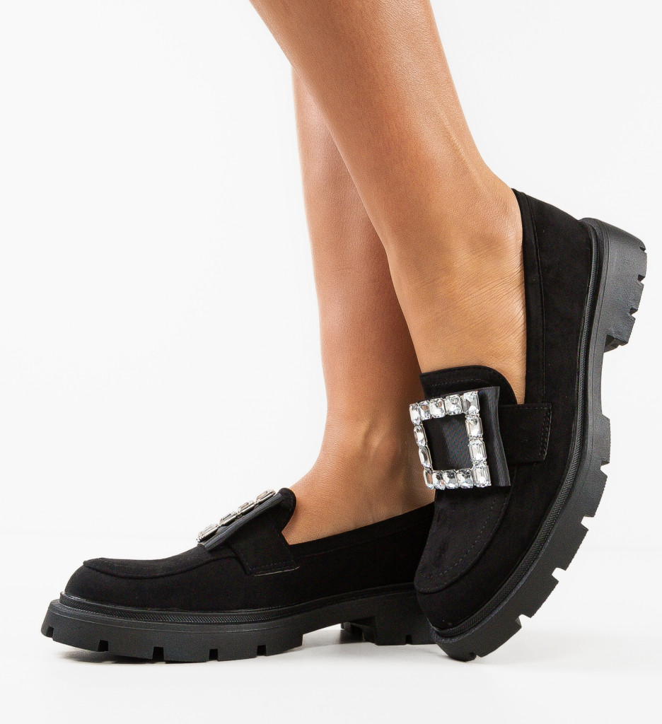 Pantofi Casual Dama Tageb Negri - Confort și Stil - imagine 4
