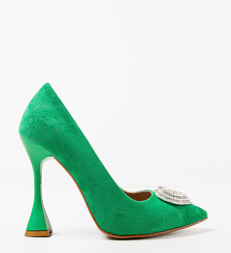 Pantofi cu toc Darino Verzi | Eleganță Asigurată - imagine 4