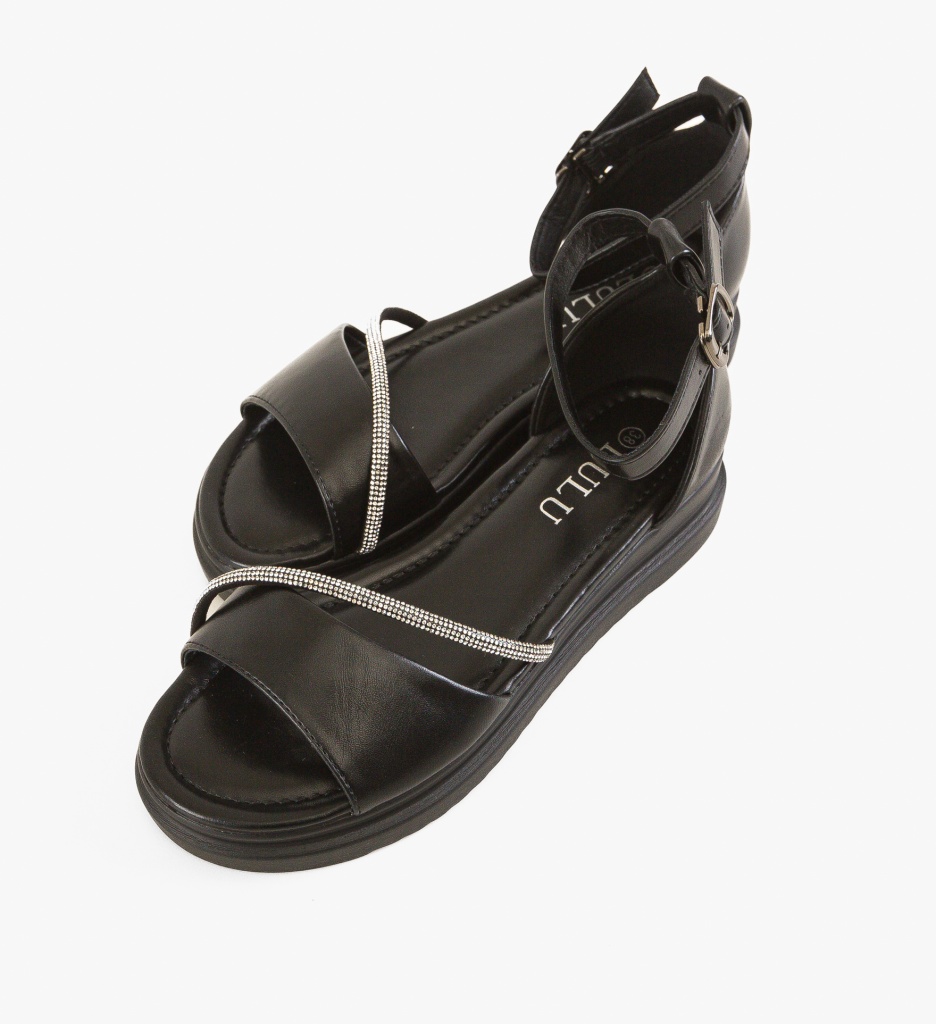 Sandale Dama Hazze Negre | Eleganță și Confort - imagine 5