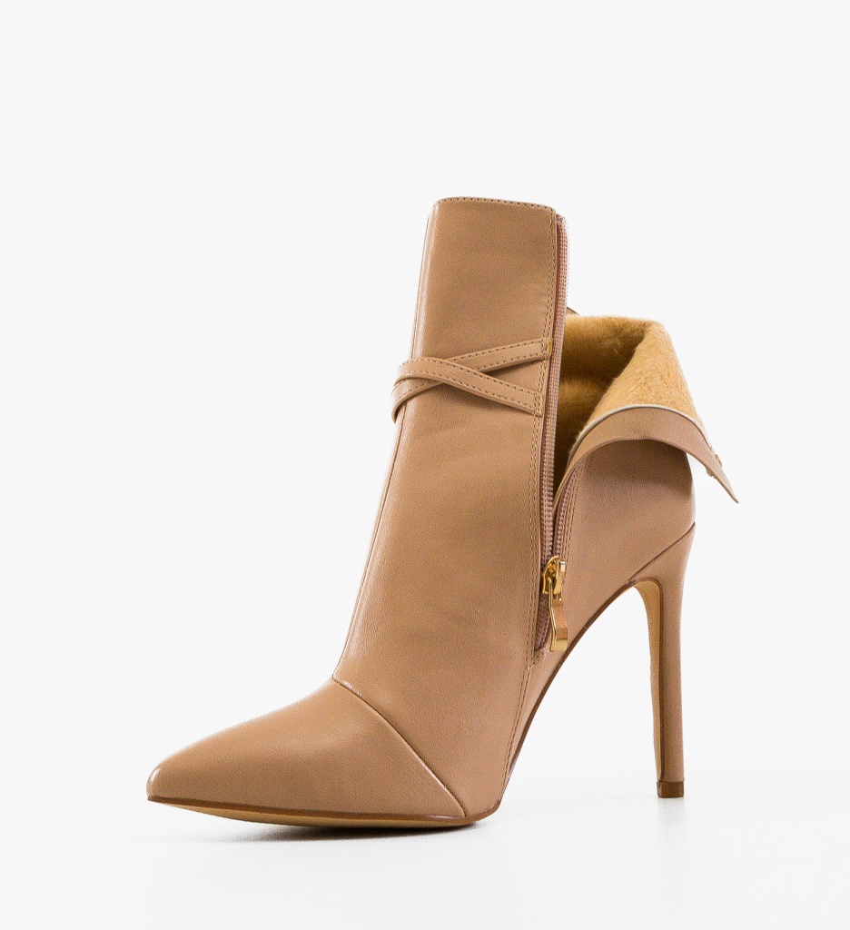 Botine Dama Barbara Nude | Eleganță și Stil - imagine 4