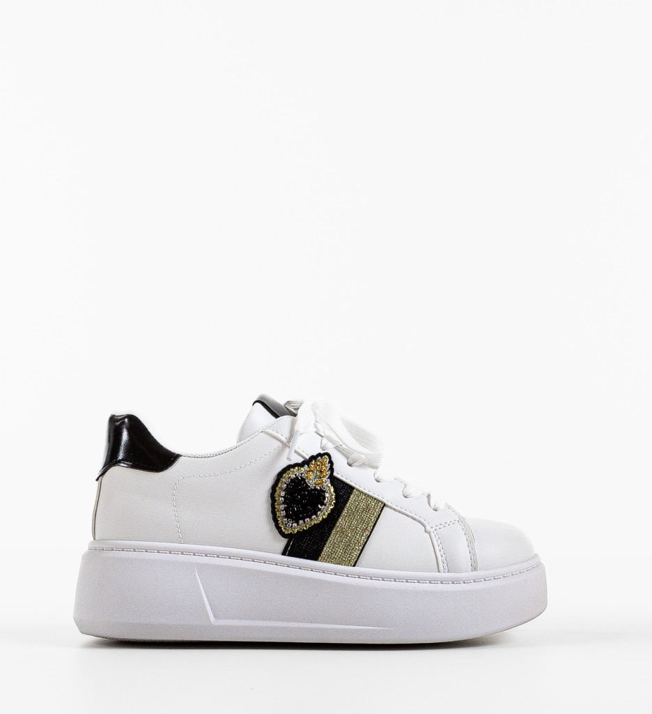 Pantofi Sport Keira Albi 2 | Confort Zilnic - imagine 4