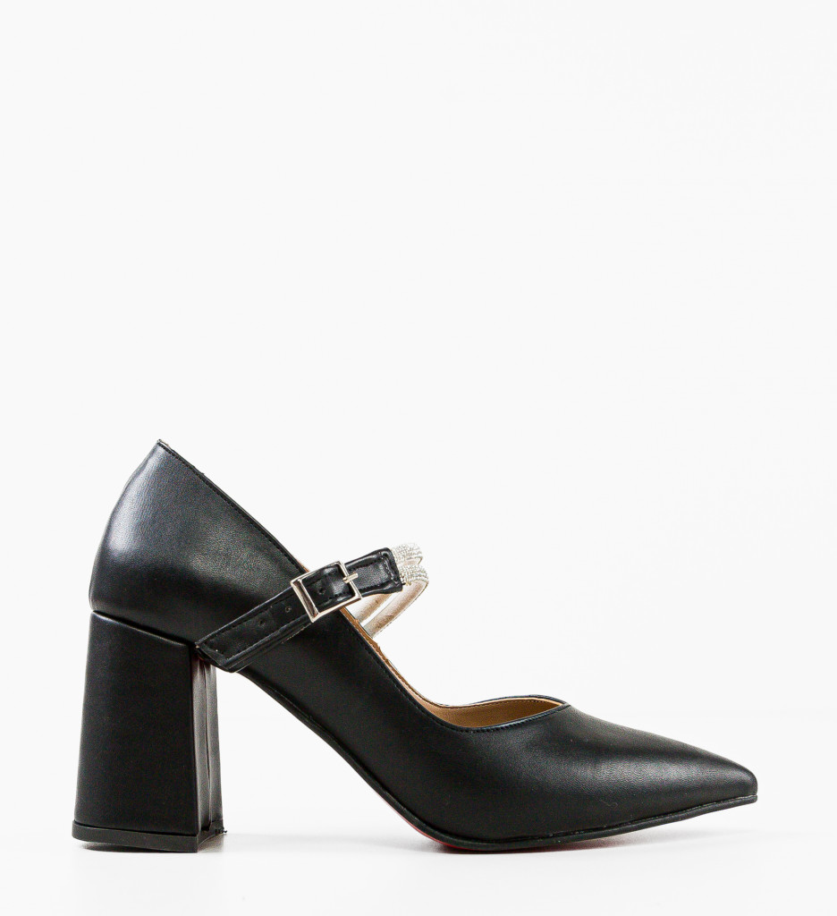 Pantofi cu toc Gernyb Negri - Eleganță maximă - imagine 5