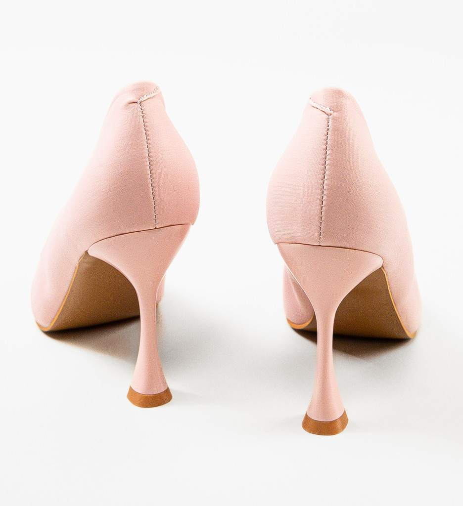 Pantofi Kikora Roz cu Toc - Eleganță și Stil - imagine 7