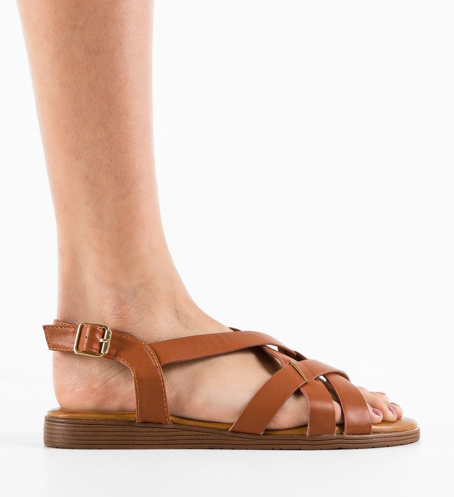 Sandale Dama Kham Camel - Confort și Eleganță - imagine 5
