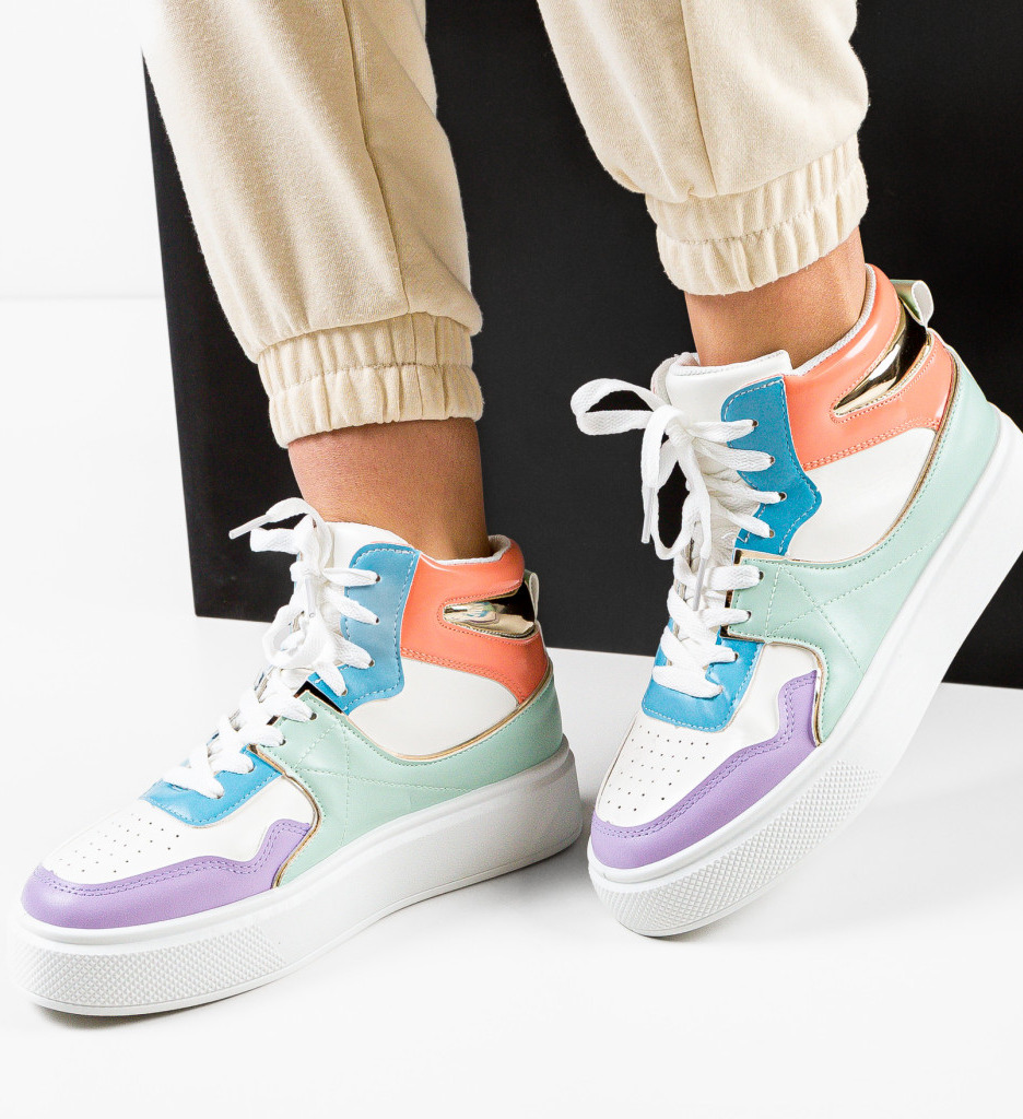 Sneakers Dama Kane Multicolor - Stil Unic - imagine 5