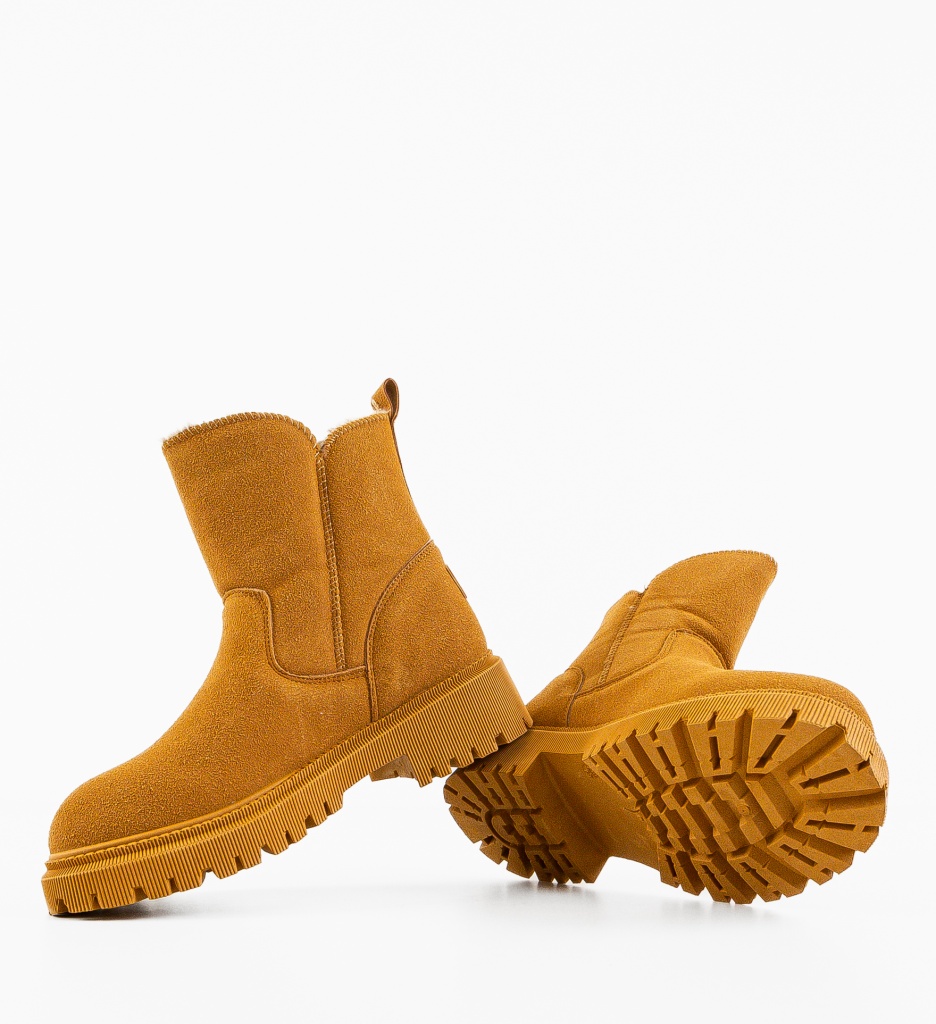 Ghete Dama Camel Elegante - Confort și Stil - imagine 7