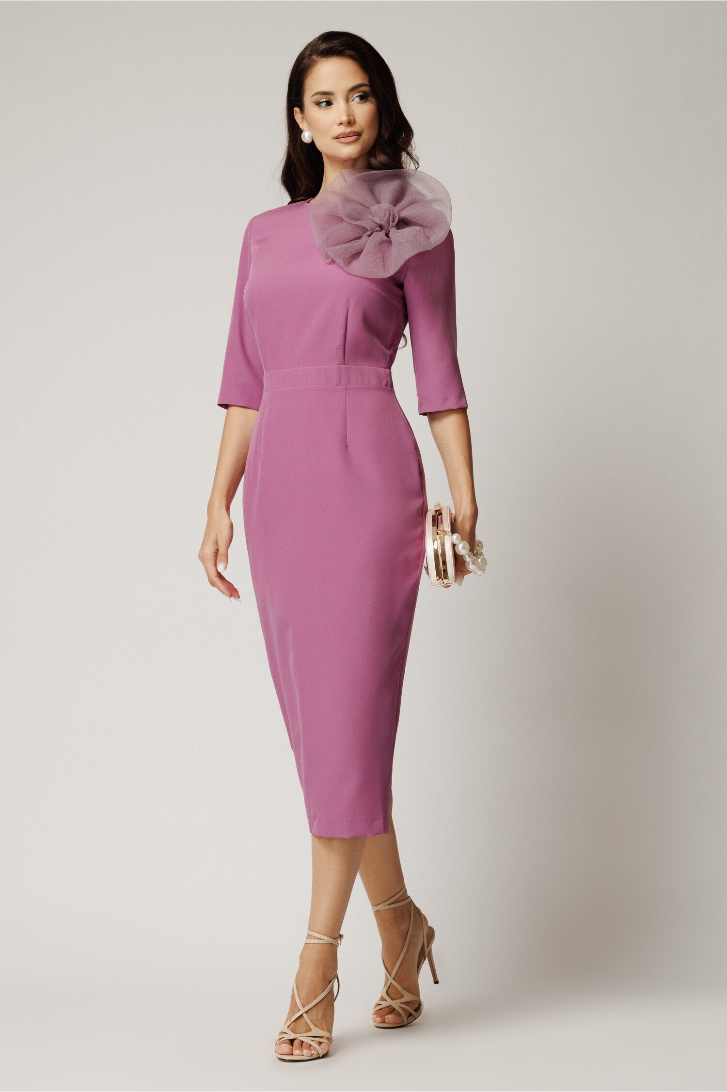 Rochie Dy Fashion Lila Floral Elegantă
