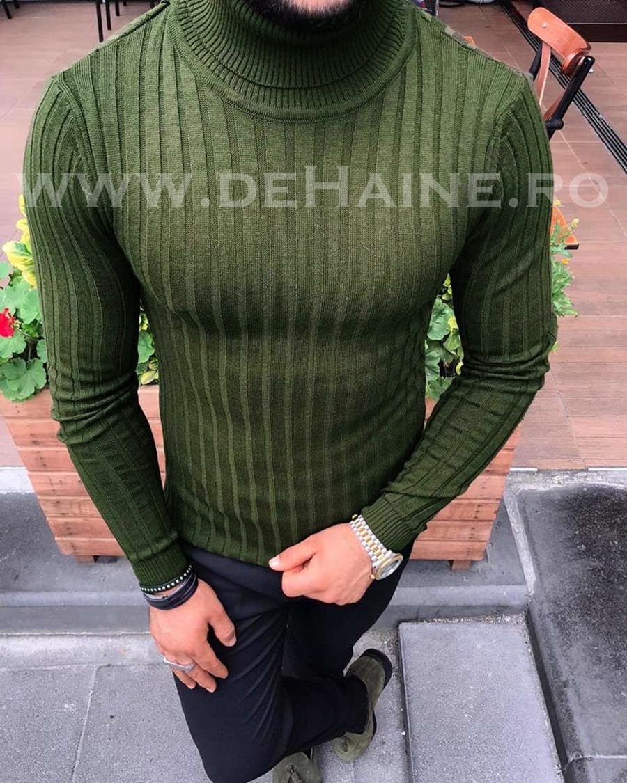 Helanca Slim Fit Kaki pentru Barbati | deHaine.ro