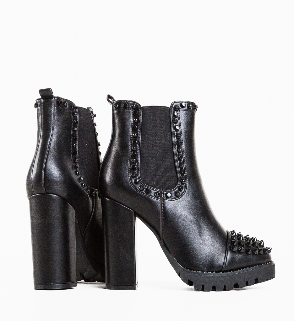 Botine Mendel Negre - Eleganță și Confort - imagine 5