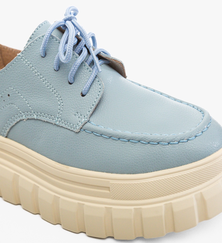 Pantofi Casual Loprem Albastri - Stil Urban - imagine 8