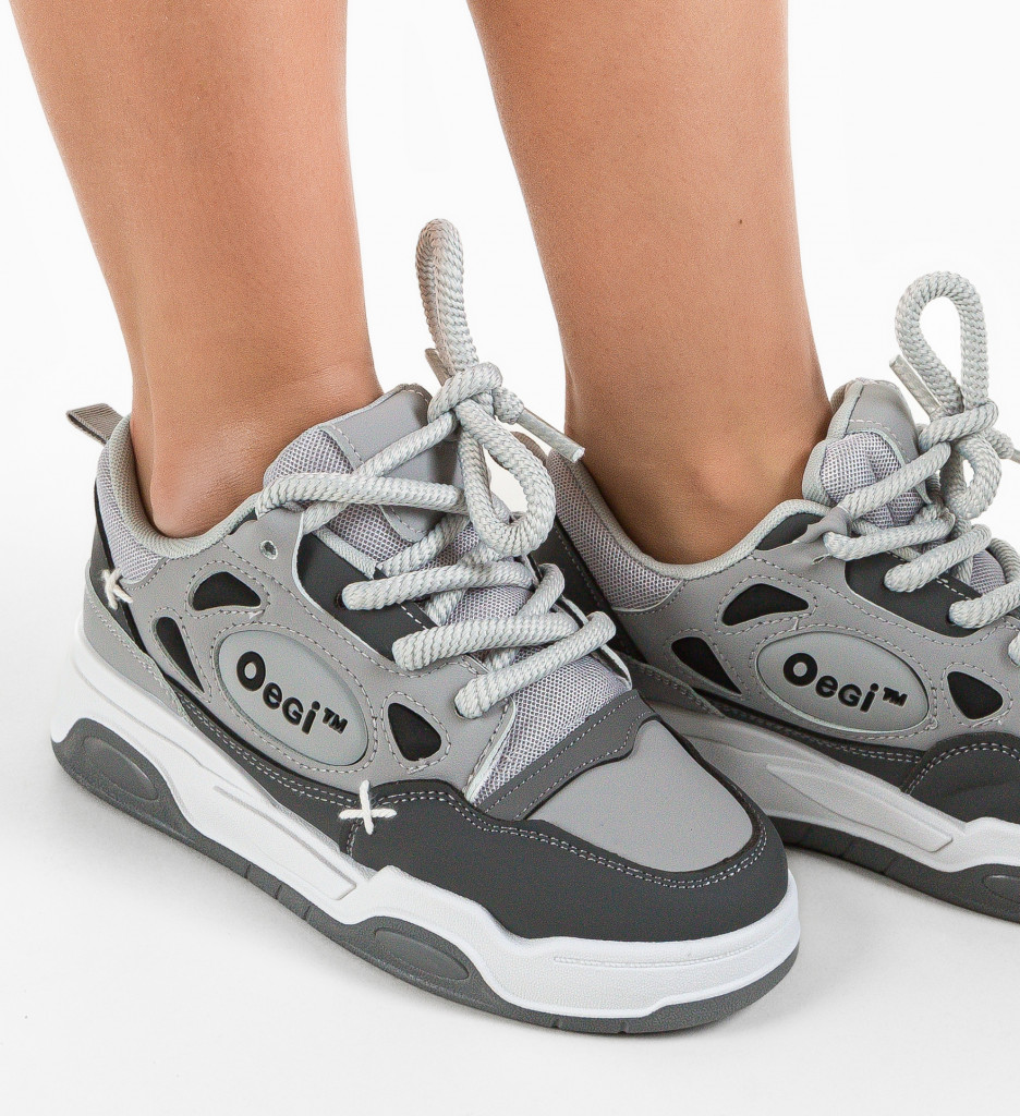 Pantofi Sport Scarl Gri - Confort și Stil - imagine 4