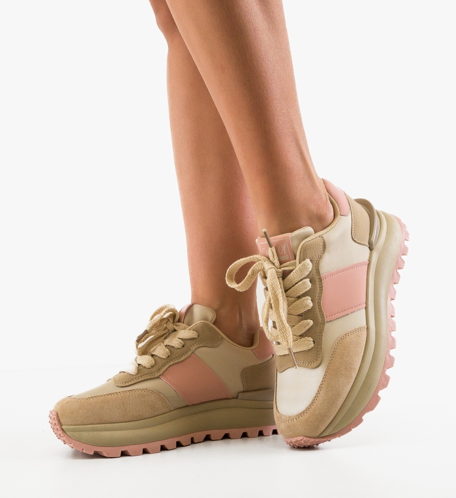Sneakers Dama Contares Roz - Confort & Stil