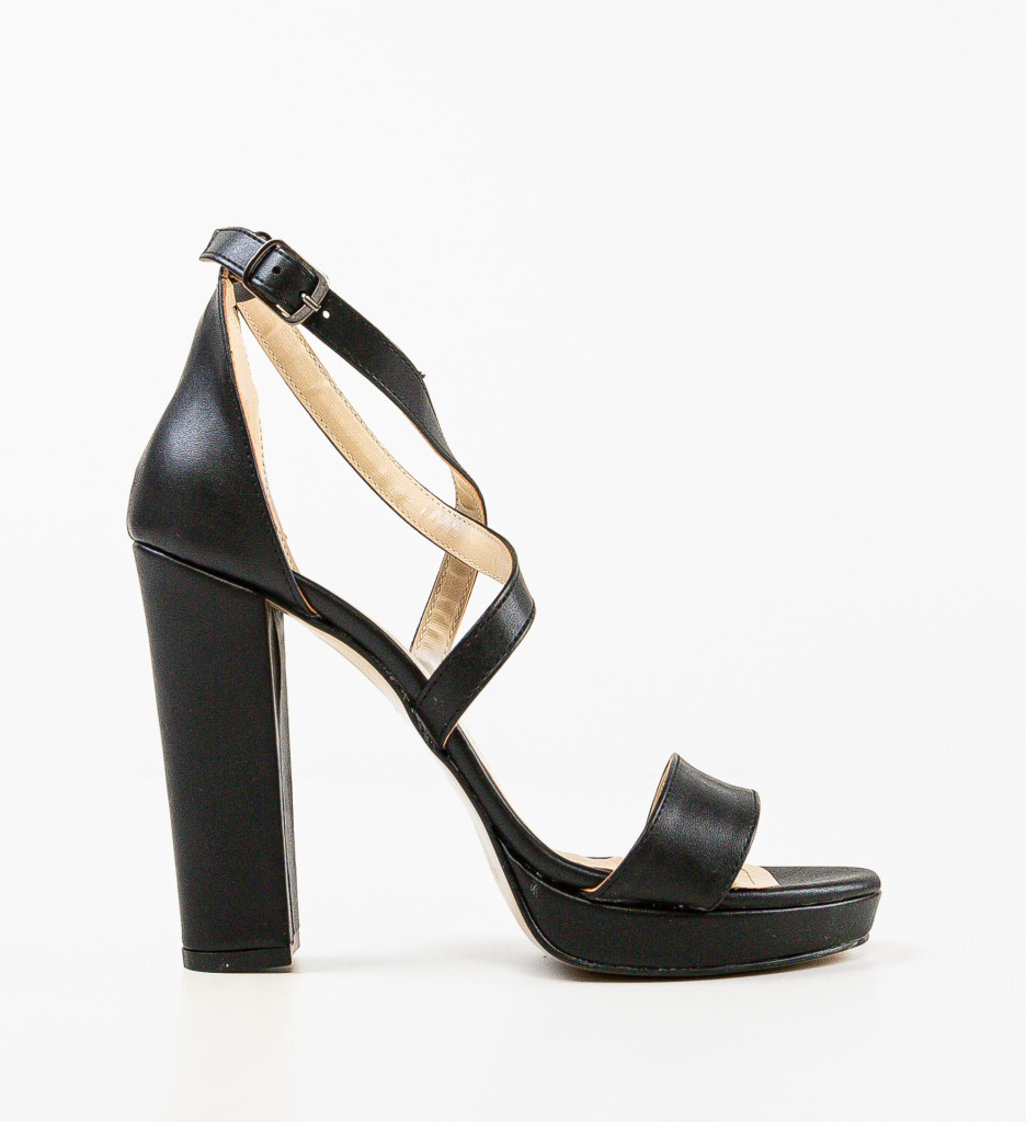 Sandale Croasant Negre - Eleganță și Confort - imagine 4