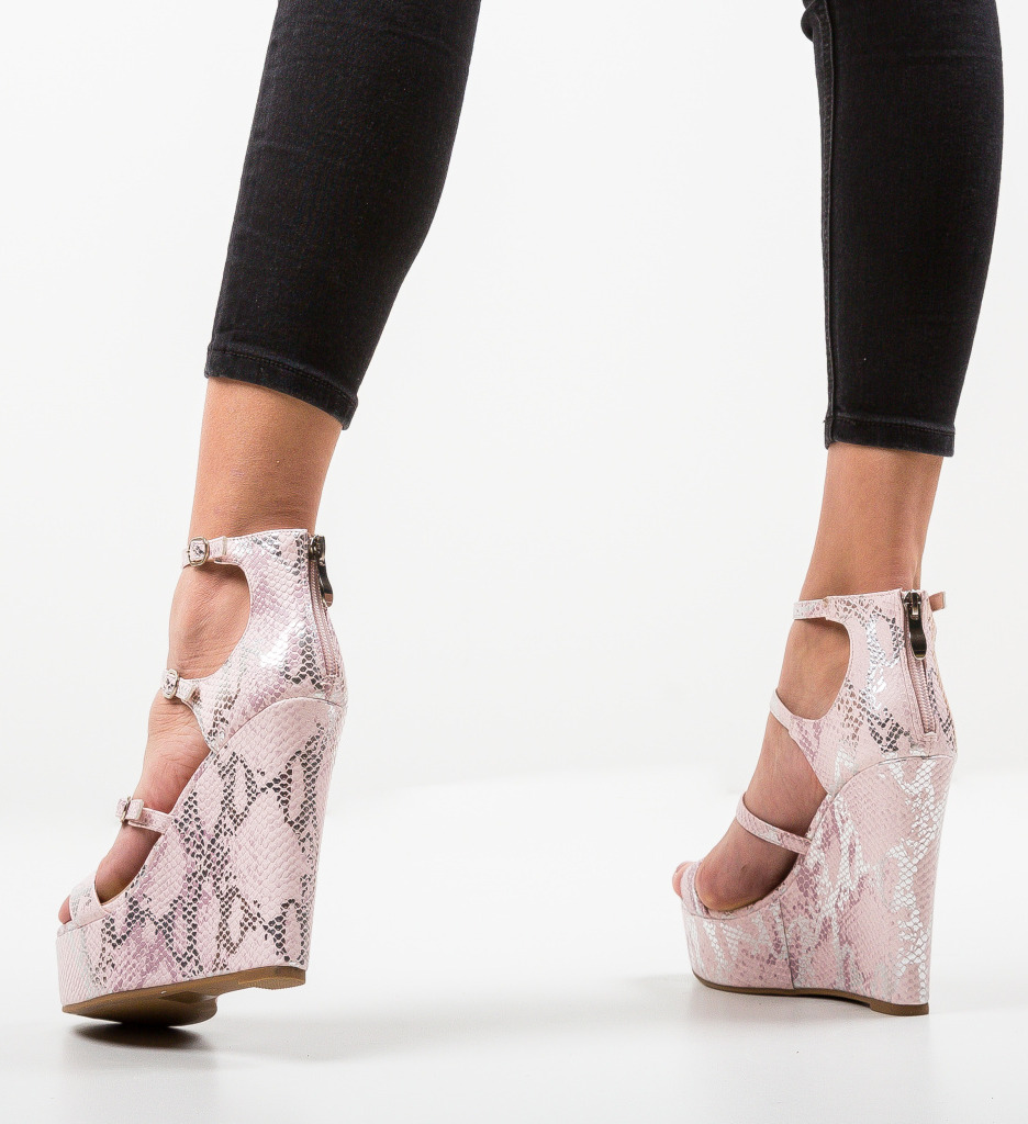 Sandale Platforme Markoza Roz - Stil și Confort - imagine 3
