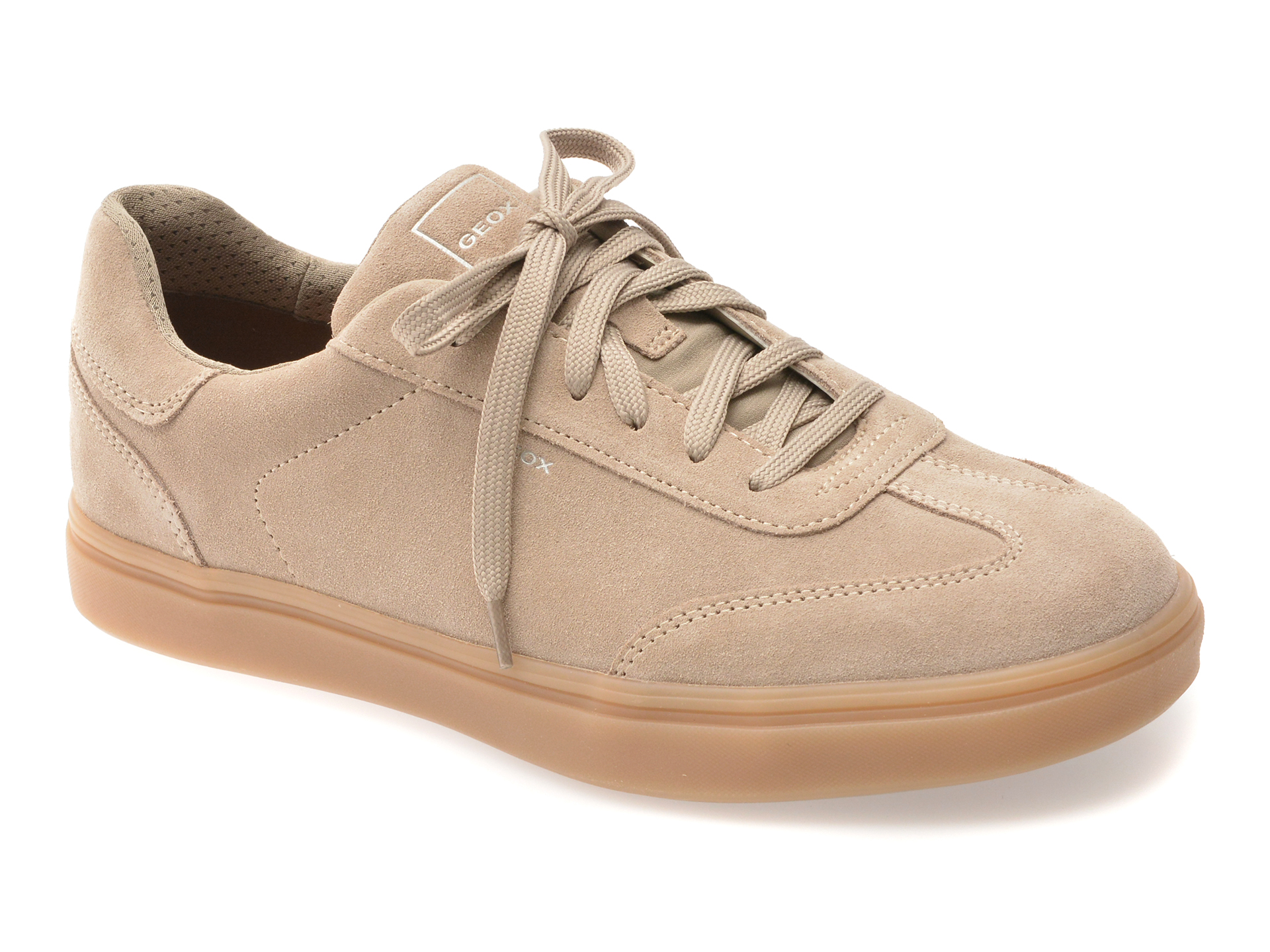 Pantofi GEOX U65LDC gri din piele intoarsa