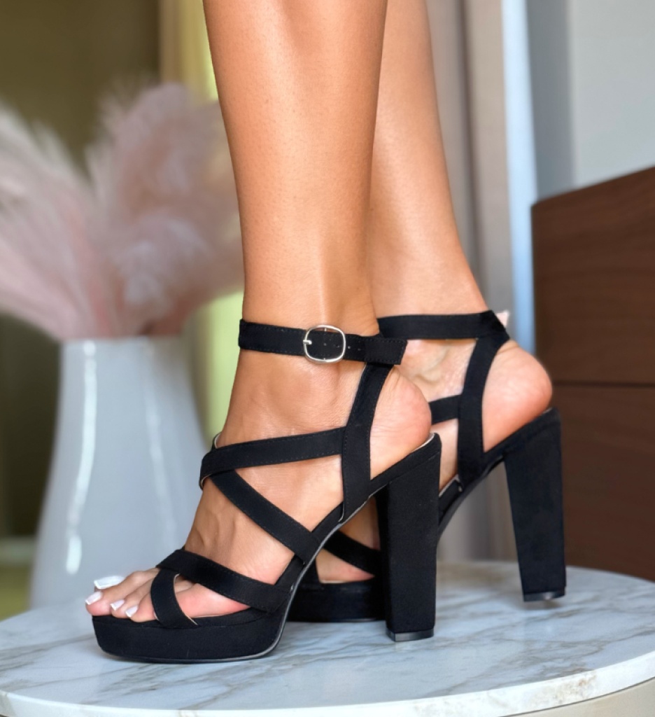 Sandale Grakie Negre - Eleganță și Stil - imagine 2