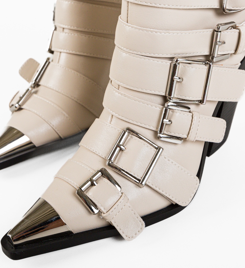 Botine Dama Donia Bej | Eleganță și Confort - imagine 7