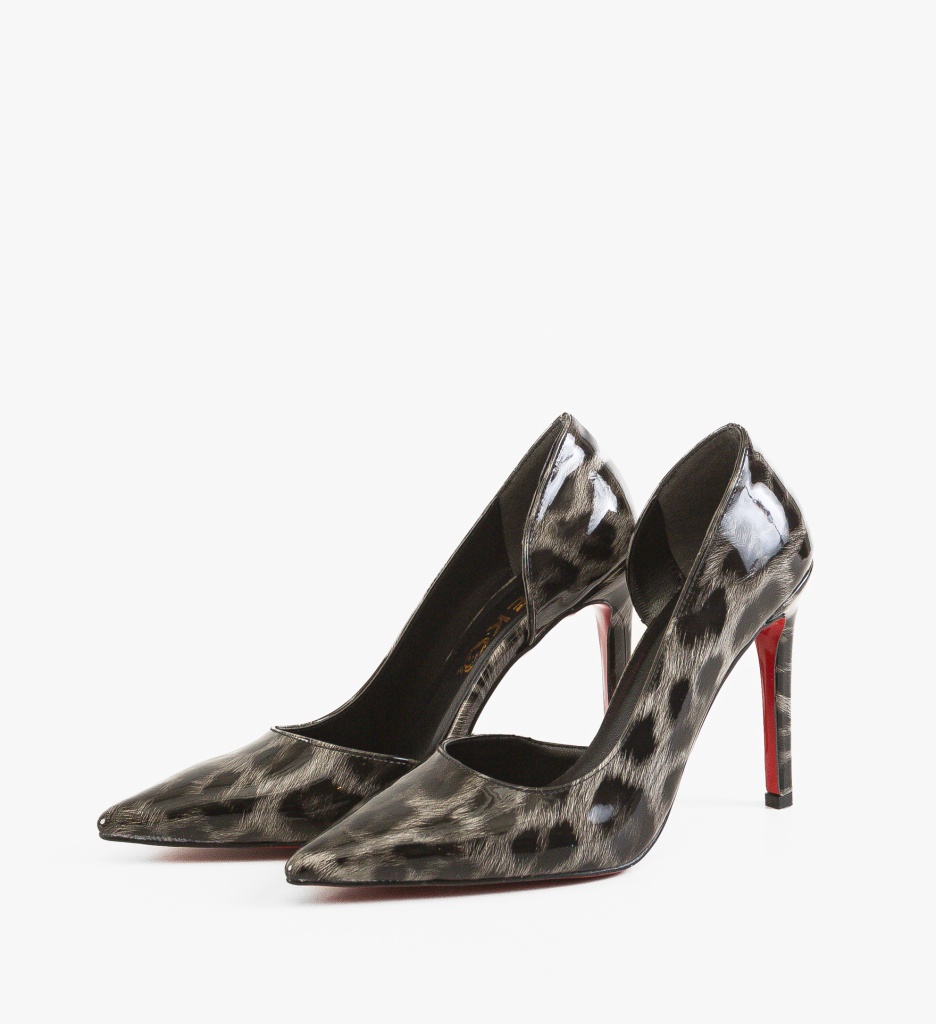 Pantofi Stiletto Trynet Print - Eleganță Asigurată - imagine 5