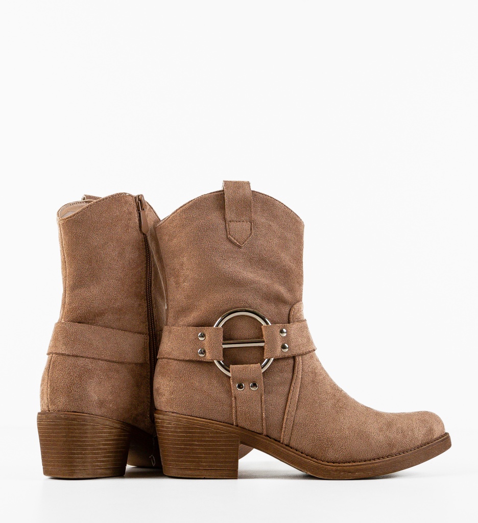 Botine Dama Szymo Khaki | Confortabile - imagine 6