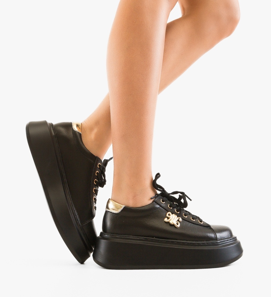 Sneakers Dama Nobless Negri | Confort și Stil