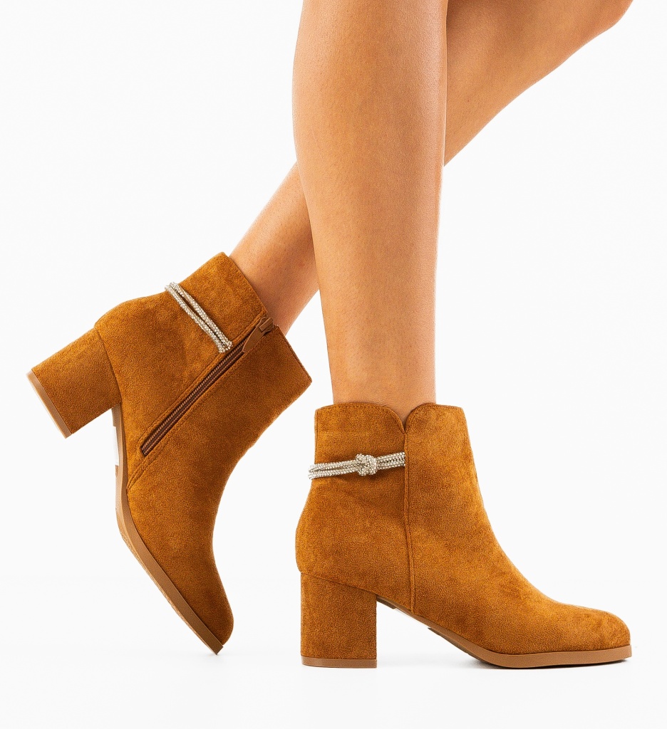 Botine Dama Otto Camel | Eleganță Versatilă - imagine 3