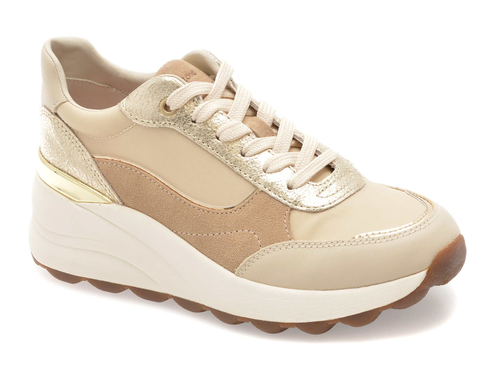 Pantofi GEOX D65WAB Bej | Confort Ultra Respirabil