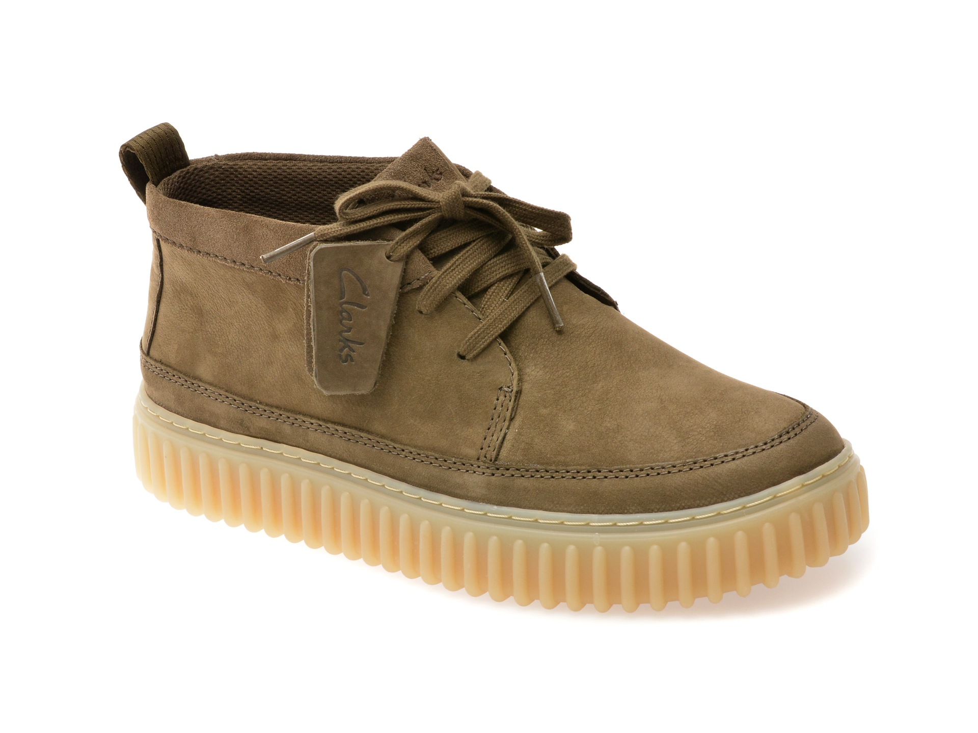 Ghete Clarks Torhill Lace HI Kaki | Stil & Confort