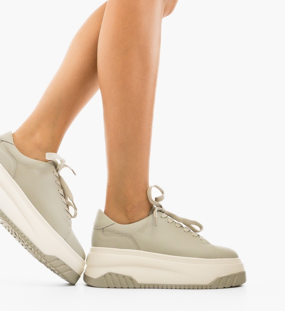 Sneakers Dama Krimna Gri - Stil si Confort Urban - imagine 3