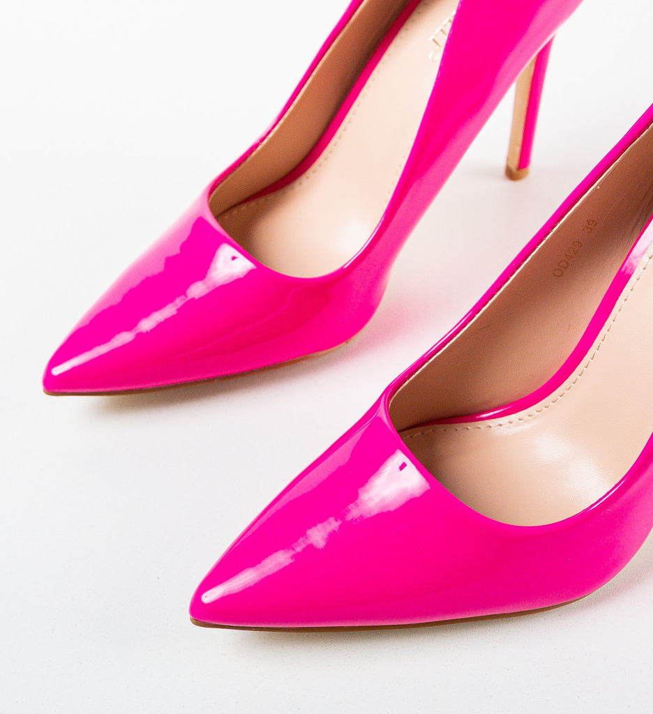 Pantofi Dama Minste Fuchsia Eleganți - imagine 7