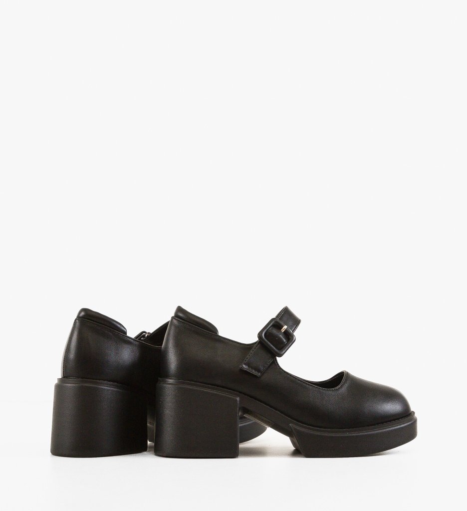 Pantofi dama Kratos Negri eleganți cu toc - imagine 4