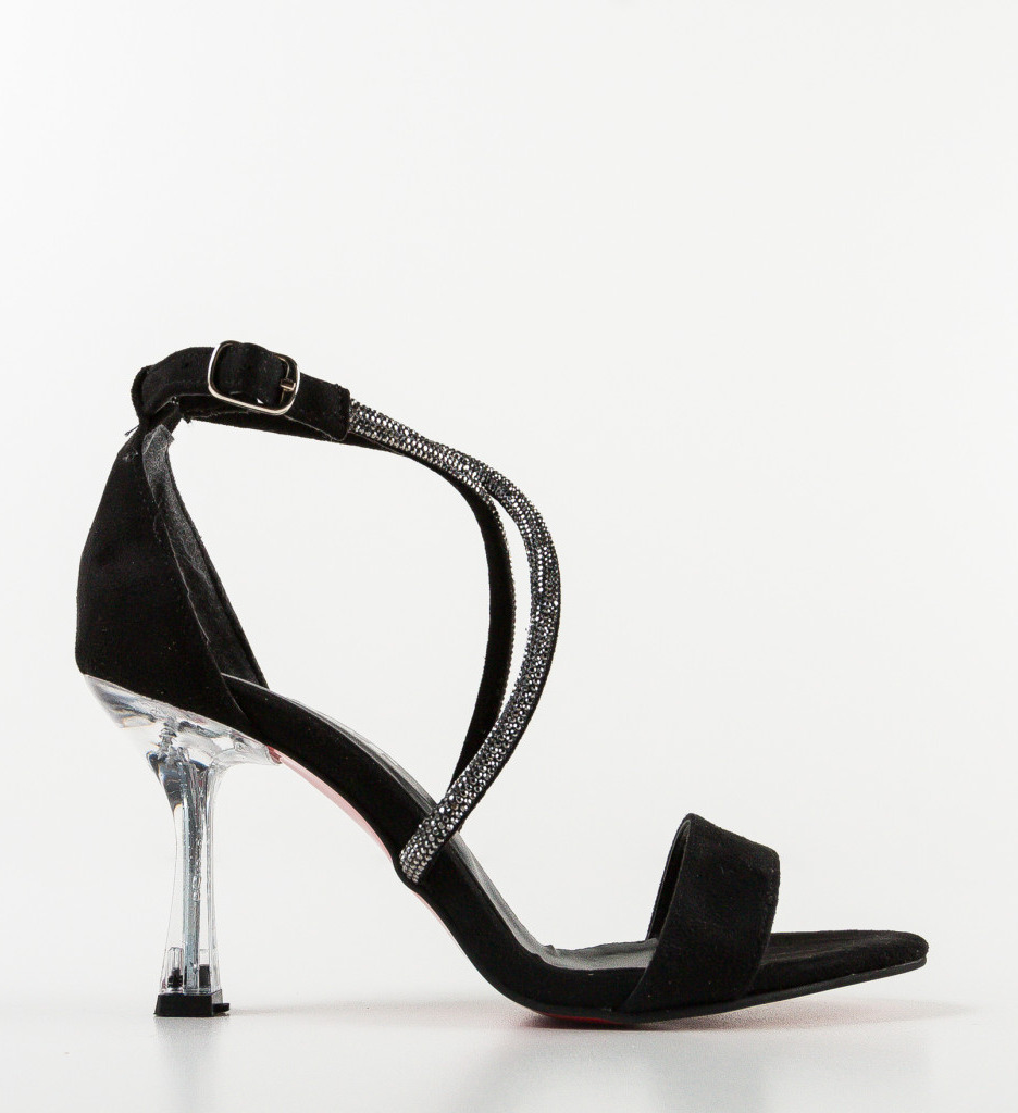 Sandale Toc Leon Negre | Eleganță Absolută - imagine 5