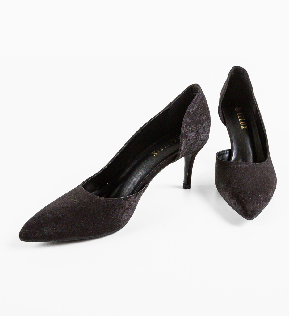Pantofi Zahrao Negri cu Toc Eleganți - imagine 5