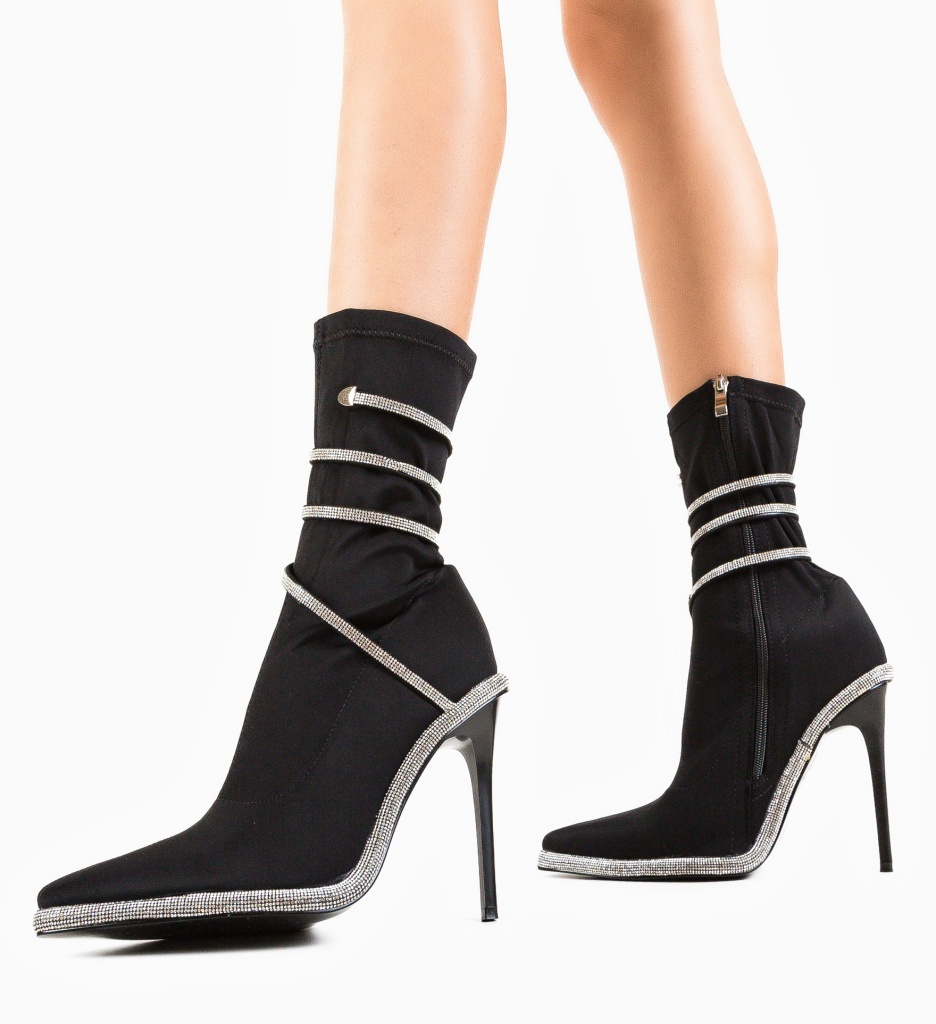 Botine Marijn Negre - Eleganță și Confort
