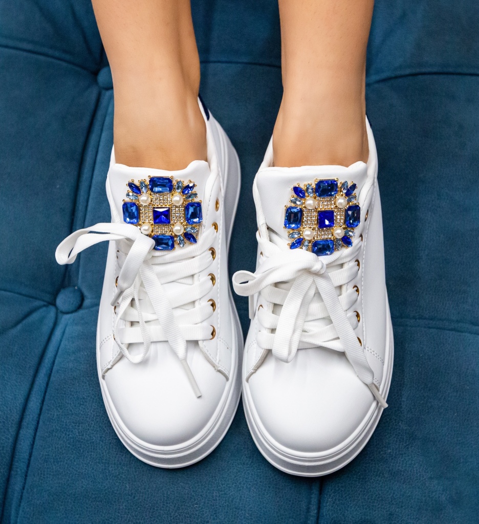 Sneakers Tibby Albastri - Confort și Stil - imagine 3