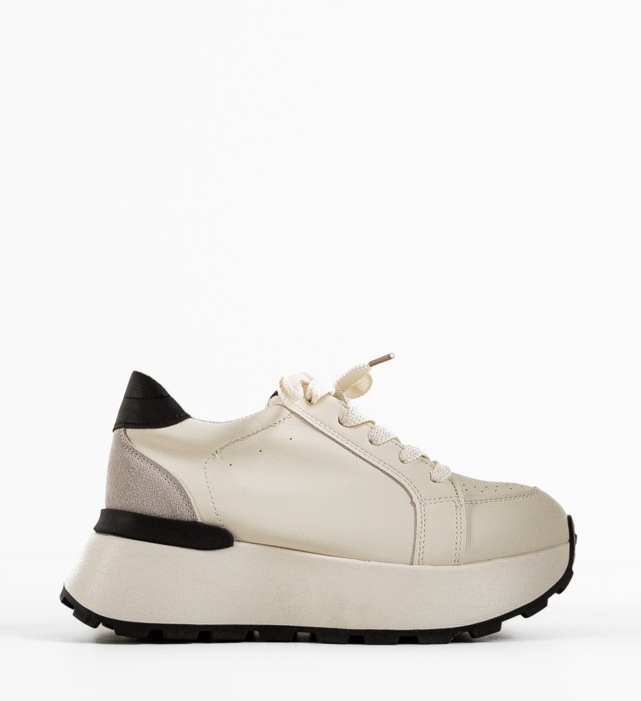 Reqa Sneakers Dama Bej | Confort & Stil - imagine 4