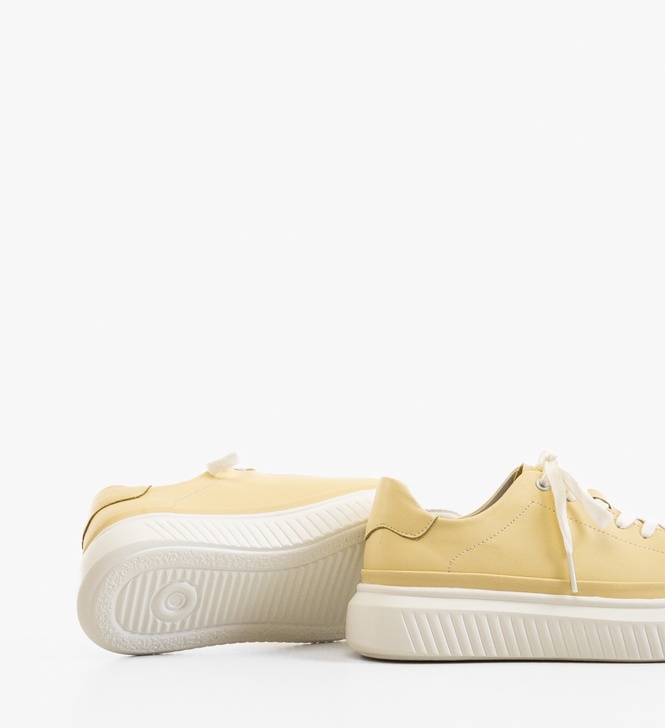 Sneakers Dama Galbeni Sport Confort - imagine 4