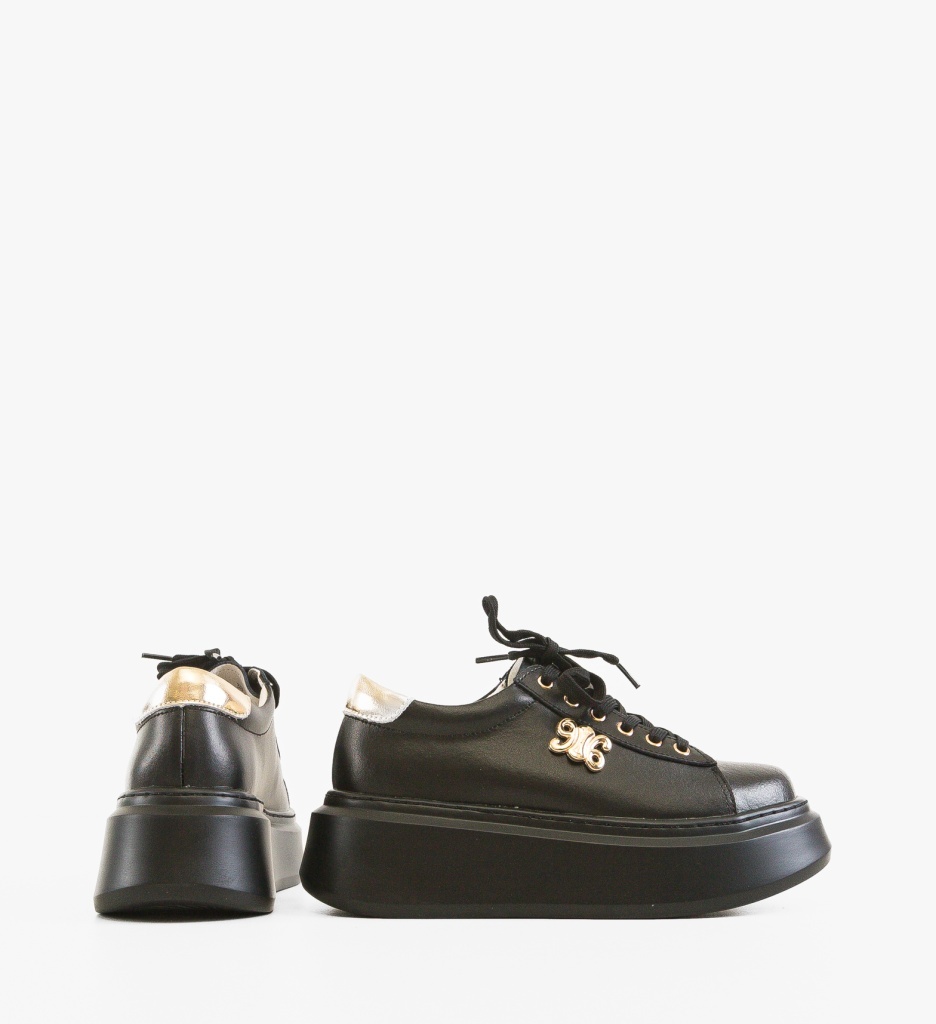 Sneakers Dama Nobless Negri | Confort și Stil - imagine 5