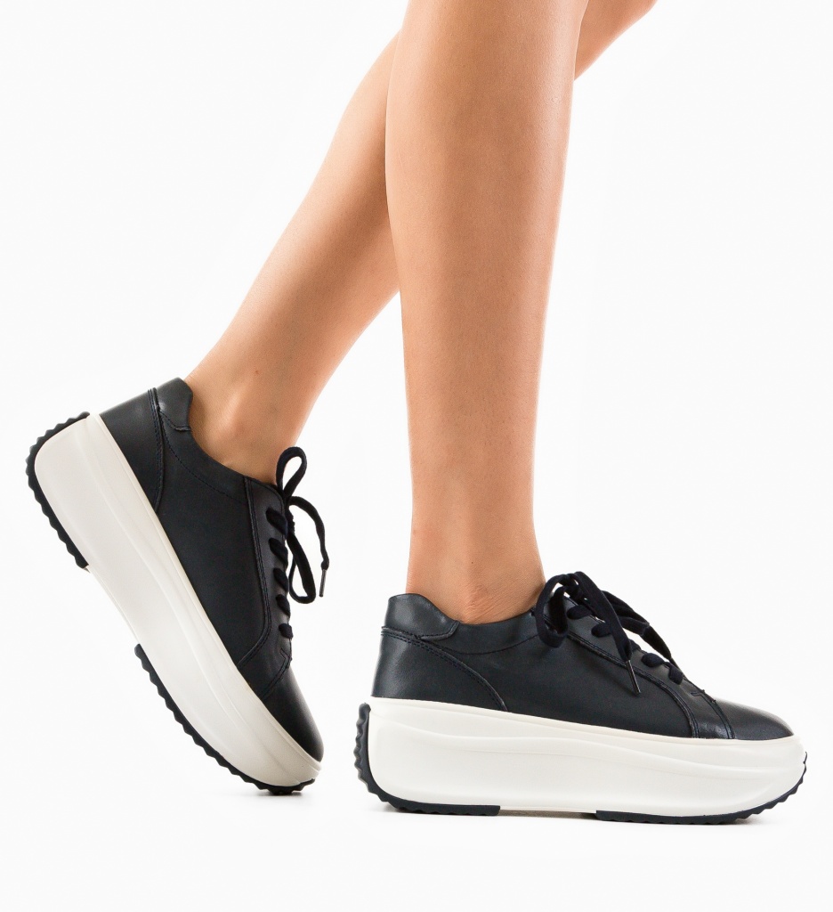 Pantofi Casual Yrna Bleumarin | Stil & Confort - imagine 2