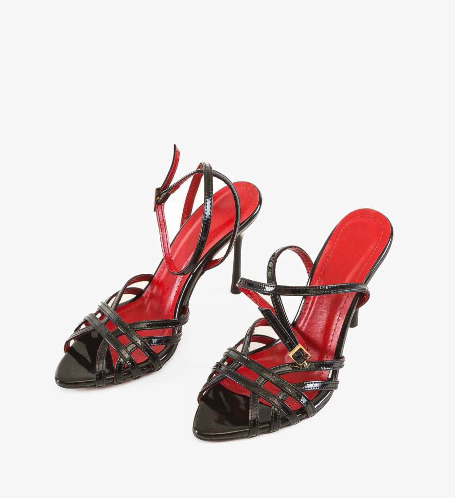 Sandale cu Toc Mynny Negre - Eleganță Asigurată - imagine 4