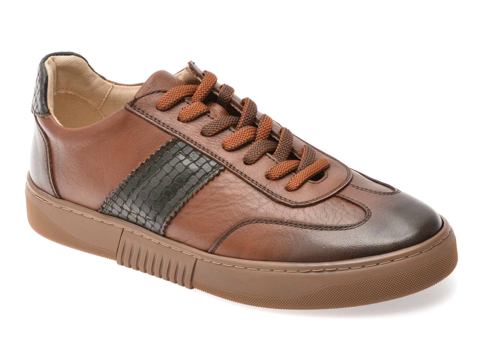 Pantofi BITE THE BULLET din piele maro