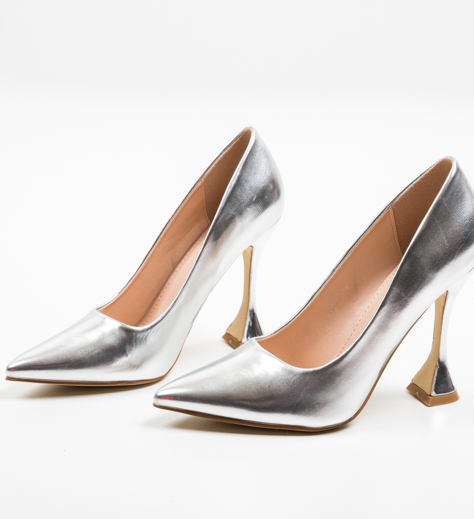 Pantofi Lena Argintii | Eleganță Absolută - imagine 6
