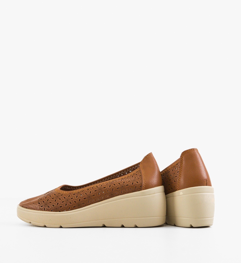 Platforme Dama Kamiz Camel | Stil Casual Confortabil - imagine 5
