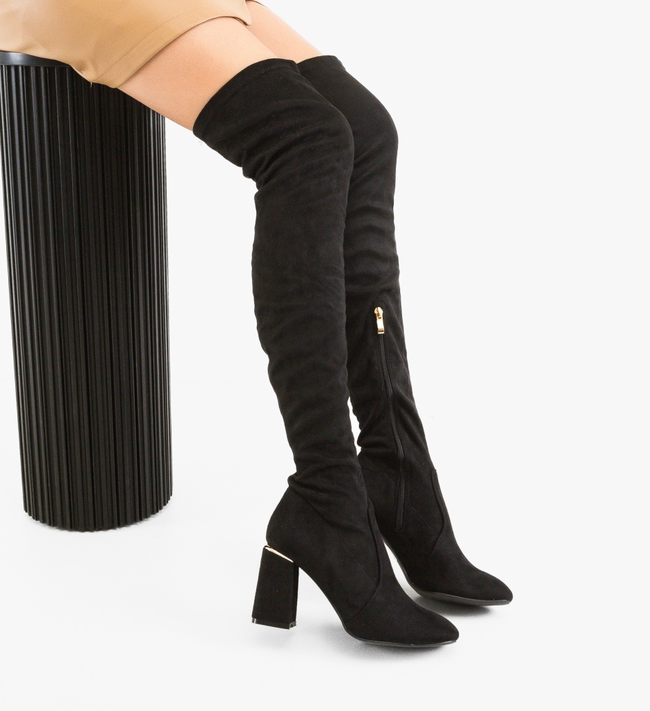 Cizme Dama Negre Jaddey | Eleganță și Confort - imagine 3