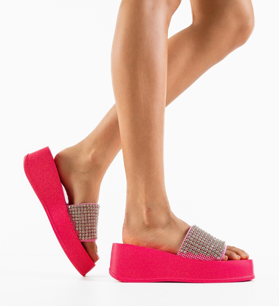 Saboti Dama Mushira Fuchsia | Eleganță și Confort - imagine 2